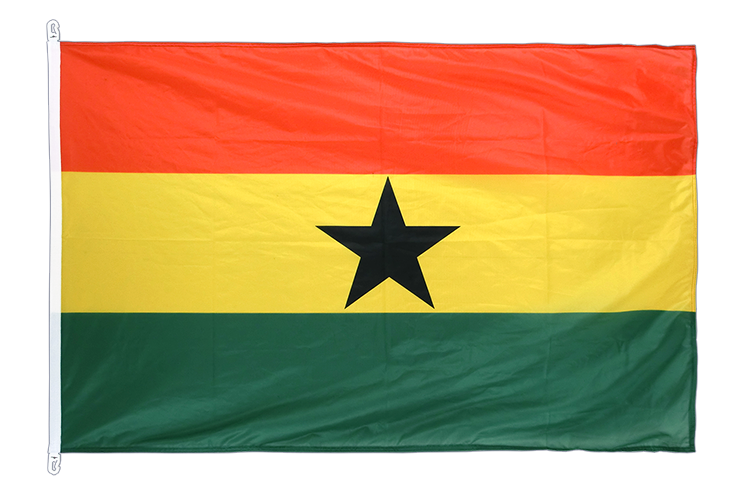 Ghana - Hissfahne 100 x 150 cm