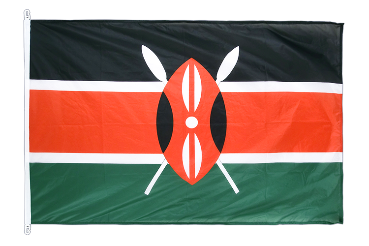 Kenia - Hissfahne 100 x 150 cm