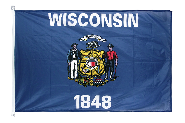 Wisconsin - Hissfahne 100 x 150 cm