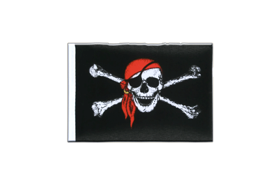 Pirate avec foulard - Fanion 10 x 15 cm