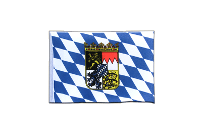 Bayern mit Wappen - Fähnchen 10 x 15 cm