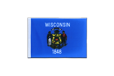 Wisconsin - Fähnchen 10 x 15 cm