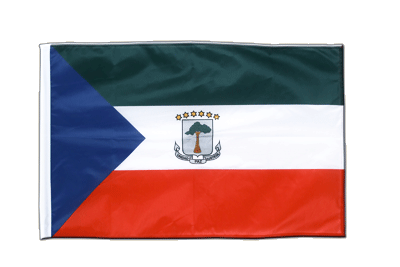 Äquatorial Guinea - Hohlsaum Flagge PRO 60 x 90 cm