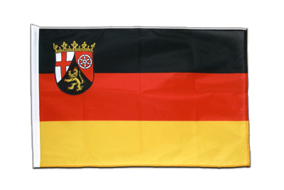 Rheinland Pfalz - Hohlsaum Flagge PRO 60 x 90 cm