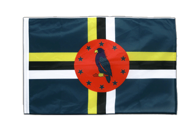 Dominica - Hohlsaum Flagge PRO 60 x 90 cm