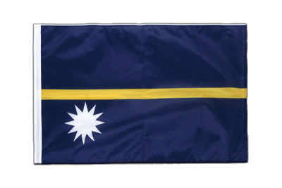 Nauru - Hohlsaum Flagge PRO 60 x 90 cm
