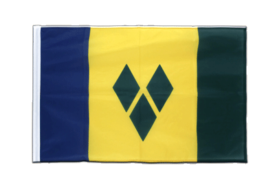St. Vincent und die Grenadinen Hohlsaum Flagge PRO 60 x 90 cm