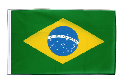 Brasilien Hohlsaum Flagge ECO 60 x 90 cm