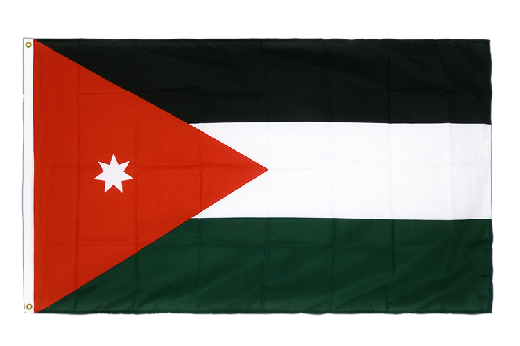 Jordanien - Hissflagge 90 x 150 cm CV