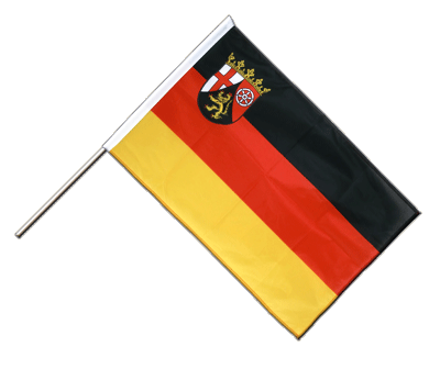 Rheinland Pfalz - Stockflagge PRO 60 x 90 cm