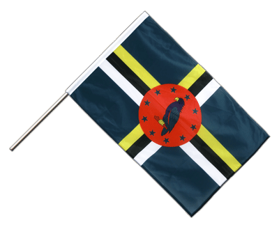 Dominica - Hand Waving Flag PRO 2x3 ft
