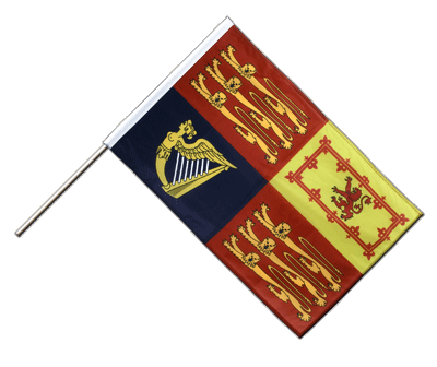Royal Standard du Royaume-Uni - Drapeau sur hampe PRO 60 x 90 cm