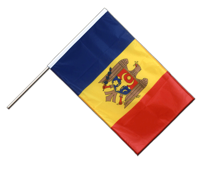 Moldavie - Drapeau sur hampe PRO 60 x 90 cm