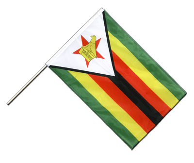 Hand Waving Flag PRO Zimbabwe - 2x3 ft (60 x 90 cm)