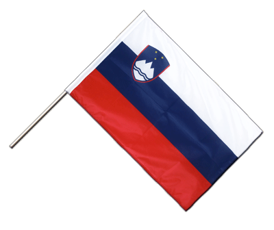 Hand Waving Flag PRO Slovenia - 2x3 ft (60 x 90 cm)