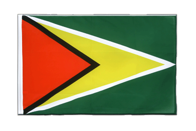 Guyana - Hohlsaum Flagge ECO 60 x 90 cm