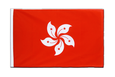Hong Kong - Hohlsaum Flagge ECO 60 x 90 cm