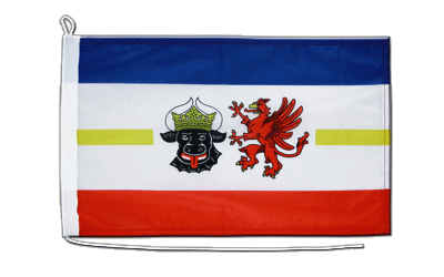 Mecklenburg Vorpommern Bootsflagge 30 x 45 cm
