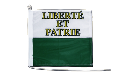 Vaud - Drapeau pour bateau 30 x 30 cm