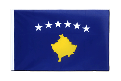 Kosovo - Hohlsaum Flagge ECO 60 x 90 cm