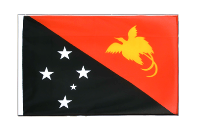 Papua Neuguinea Hohlsaum Flagge ECO 60 x 90 cm