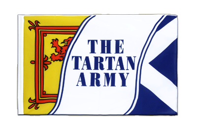 Schottland Tartan Army - Hohlsaum Flagge ECO 60 x 90 cm