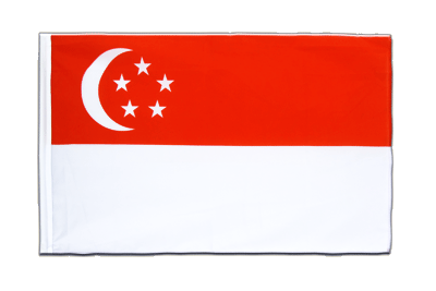 Singapur Hohlsaum Flagge ECO 60 x 90 cm