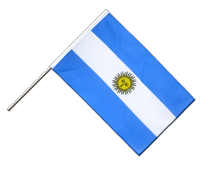 Drapeau sur hampe ECO Argentine 60 x 90 cm