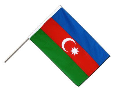 Aserbaidschan - Stockflagge ECO 60 x 90 cm