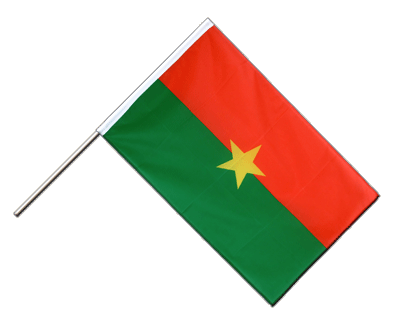 Drapeau Burkina Faso sur hampe ECO 60 x 90 cm
