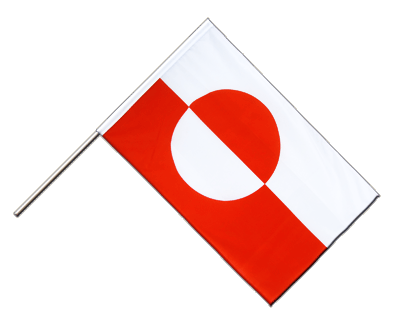 Grönland - Stockflagge ECO 60 x 90 cm