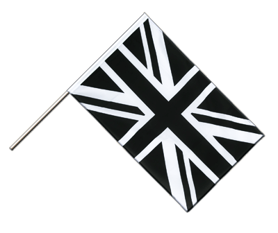 Union Jack Schwarz - Stockflagge ECO 60 x 90 cm