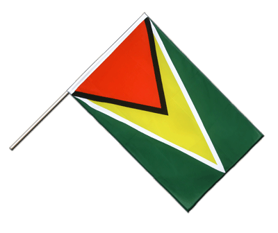 Guyana - Drapeau sur hampe ECO 60 x 90 cm
