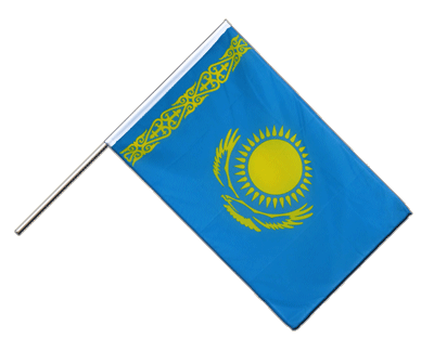 Kazakhstan - Drapeau sur hampe ECO 60 x 90 cm