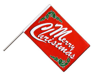 Merry Christmas - Hand Waving Flag ECO 2x3 ft