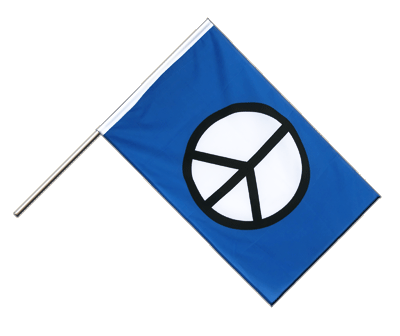 Symbol de Paix Peace - Drapeau sur hampe ECO 60 x 90 cm