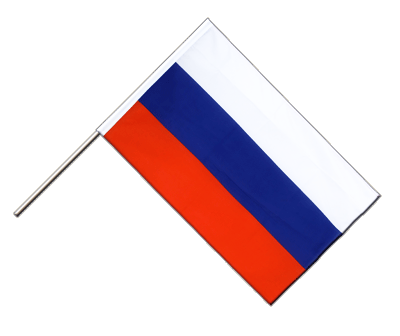 Russie - Drapeau sur hampe ECO 60 x 90 cm