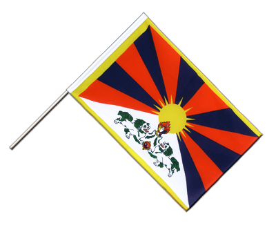Tibet Stockflagge ECO 60 x 90 cm