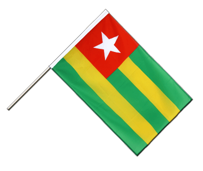 Togo - Drapeau sur hampe ECO 60 x 90 cm