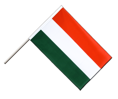 Hand Waving Flag ECO Hungary - 2x3 ft