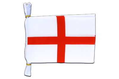 England St. George Flag Bunting 6x9", 3 m