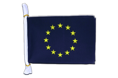 Europäische Union EU Fahnenkette 15 x 22 cm, 3 m