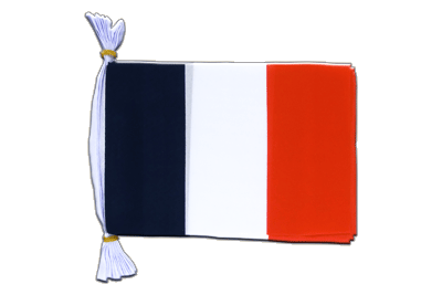 Frankreich Fahnenkette 15 x 22 cm, 3 m