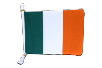 Irlande - Mini Guirlande fanion 15 x 22 cm, 3 m