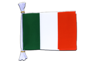 Italien Fahnenkette 15 x 22 cm, 3 m