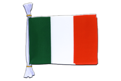 Italie - Mini Guirlande fanion 15 x 22 cm, 3 m