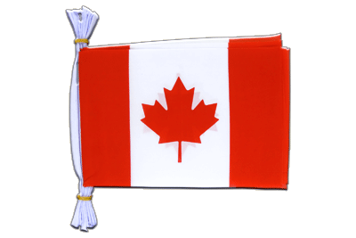 Kanada Fahnenkette 15 x 22 cm, 3 m