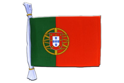 Portugal Fahnenkette 15 x 22 cm, 3 m