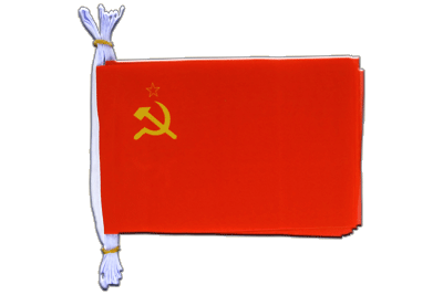 UDSSR Sowjetunion Fahnenkette - 15 x 22 cm, 3 m