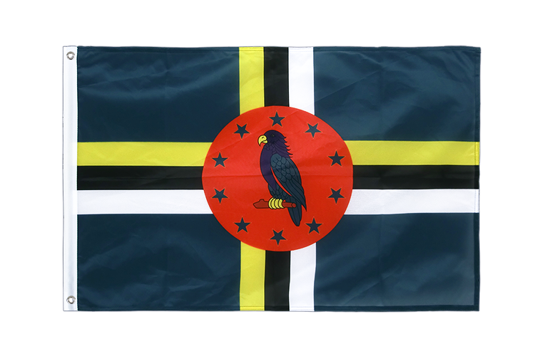 Dominica - Hissfahne VA Ösen 60 x 90 cm